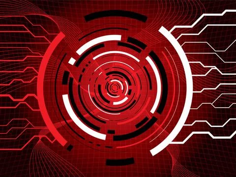 Technigrid Illustrated technical background showing internet information p... Stock Photos