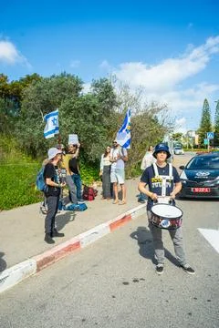 Technion students protest, Haifa Stock Photos