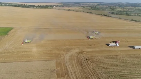The technique is in the field, a circular panorama Stock Footage 82012981
