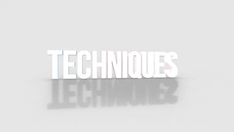 Techniques 3D Text spinning on an orange background. Looped video.4K 動画素材 276680841