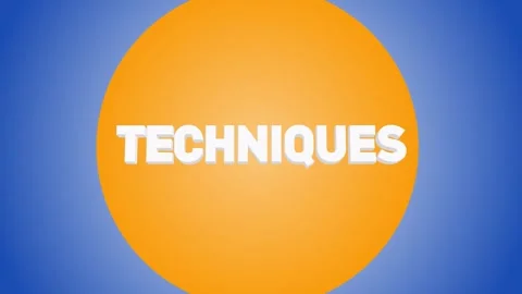 TECHNIQUES 3D text Transition 4k Видео 271120952