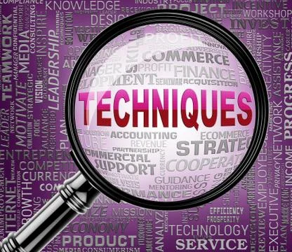 Techniques Magnifier Meaning Magnification Processes And System Stock Illustration