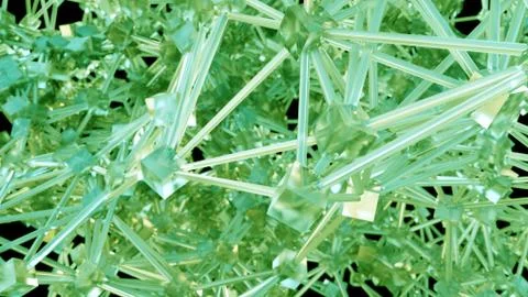 Techno abstract geometric background with cubes. 3D Rendering. Stock Illustration