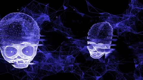 Techno Alien Skull VJ-Loop 3 Vidéo 120017696