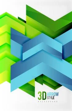 Techno arrow background Stock Illustration