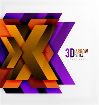 Techno arrow background Stock Illustration