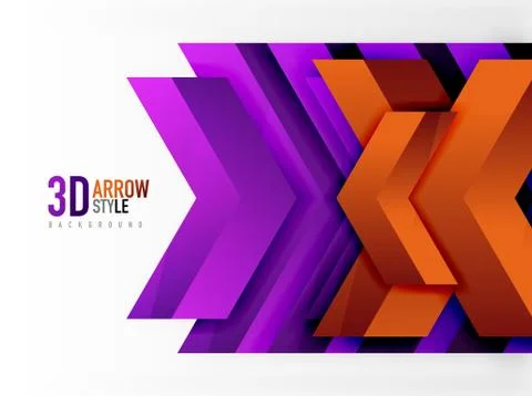 Techno arrow background Illustrazione stock