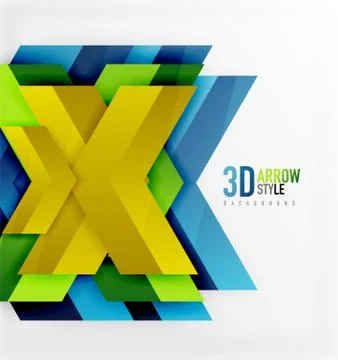 Techno arrow background Stock Illustration