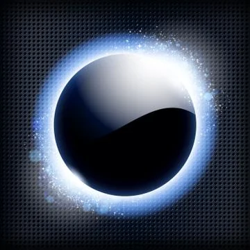 Techno background with blue light frame. Stock Illustration