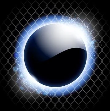 Techno background with blue light frame. Stock Illustration