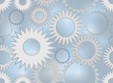 Techno background with the composition gear wheels Stock Illustration