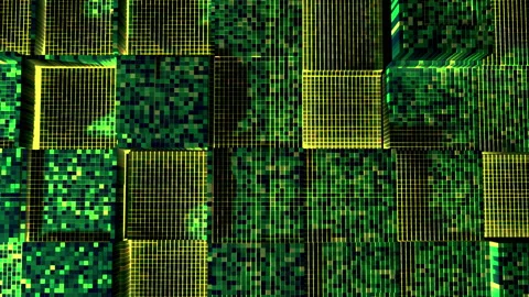 Techno Background Green Stock Footage 157385697