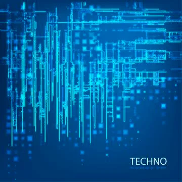 Techno background Stock Illustration