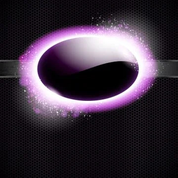 Techno background with light frame. Illustrazione stock