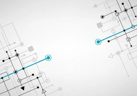 Techno connect background Stock Illustration