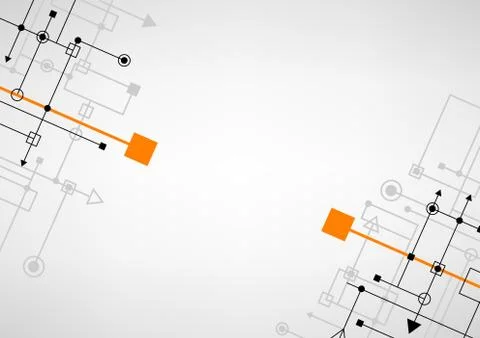 Techno connect background 스톡 일러스트