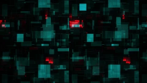 Techno Digital Data Stream Background loop animated Video stock 328237512