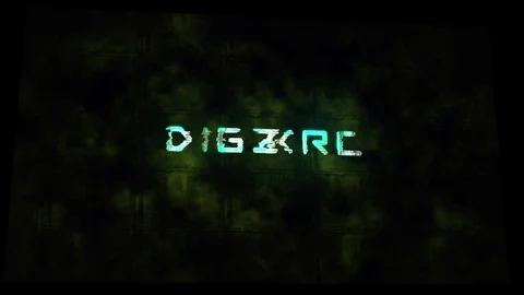 Techno DIGITAL text animation Stock Footage 121963024