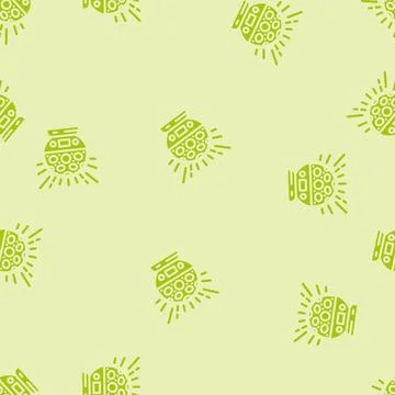 Techno disco party glyph vector seamless pattern Stock Illustration