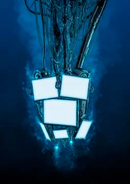 Techno display array イラスト素材