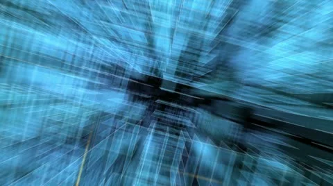 Techno flight-through in a seamless loop Stock Footage 11211784