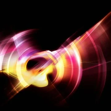 Techno flyer layout Stock Illustration