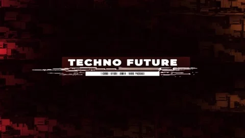 Techno Future Lower-Thirds Package After Effects素材