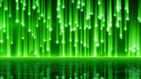 Techno green snowfall seamless loop Stock Footage 31745211