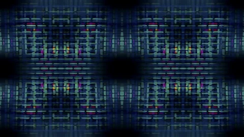 Techno Kaleido 1004: A symmetrical technology kaleidoscope. Stock Footage 112307860