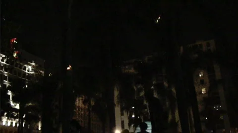 Techno Lights Downtown Stock Footage 521055