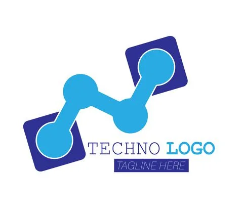 Techno logo. High-tech and innovative business. Simple vector illustration Stock Illustration