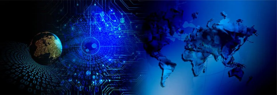 Techno-logy-1008 Illustrazione stock