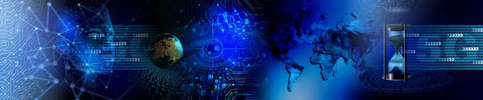 Techno-logy-1010 스톡 일러스트