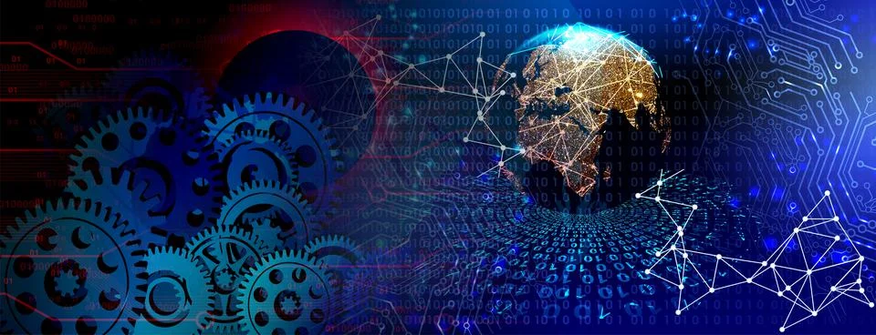 Techno-logy-1013 스톡 일러스트