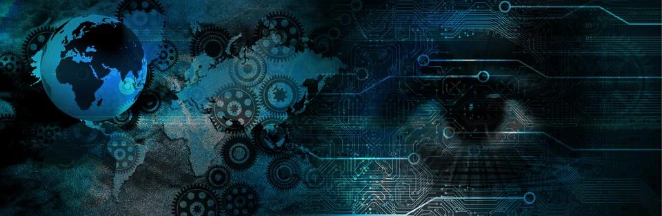 Techno-logy-1020 Illustrazione stock