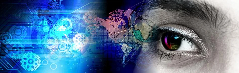 Techno-logy-1050 Illustrazione stock