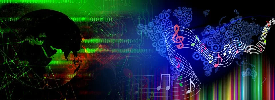 Techno-logy-1078 Illustrazione stock