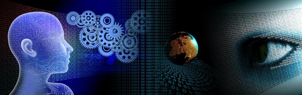 Techno-logy-1086 Stock Illustration