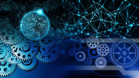 Techno-logy-1107 Stock Illustration