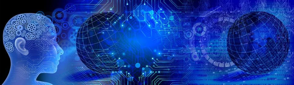 Techno-logy-1129 Stock Illustration