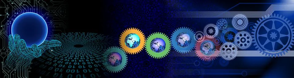 Techno-logy-1191 Stock Illustration