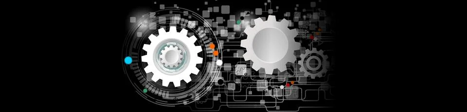 Techno-logy-1522 Stock Illustration