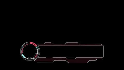 Techno Lower third template. Stock Footage 78809412