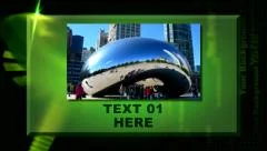 Techno motion background for image and video slideshow Stock After Effects