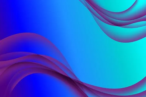 Techno Neon Gradient with Purple Violet Waves Stock Illustration