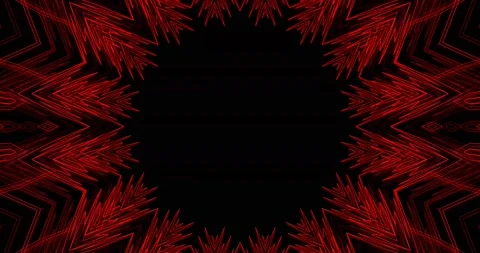 Techno Neon Lines Elegant Geometric Pattern Distorted Loop Background Stock Footage 156418690
