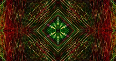 Techno Neon Lines Elegant Geometric Pattern Distorted Loop Background Stock Footage 156421519