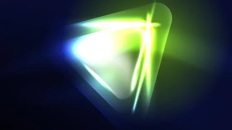 Techno neon triangles with light effects in the dark 스톡 일러스트
