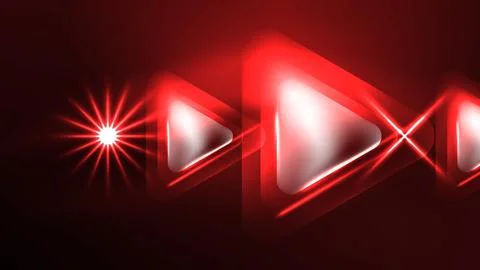 Techno neon triangles with light effects in the dark 스톡 일러스트