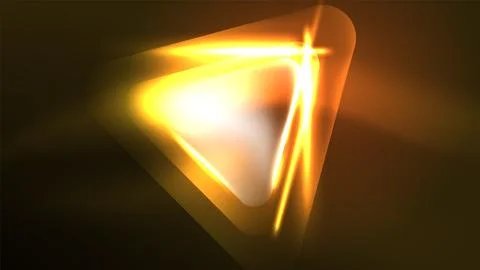 Techno neon triangles with light effects in the dark 스톡 일러스트